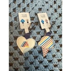 ALDI Gear Capsule Collection 2024 Quarter Holder Keeper Keychain Heart & Cone